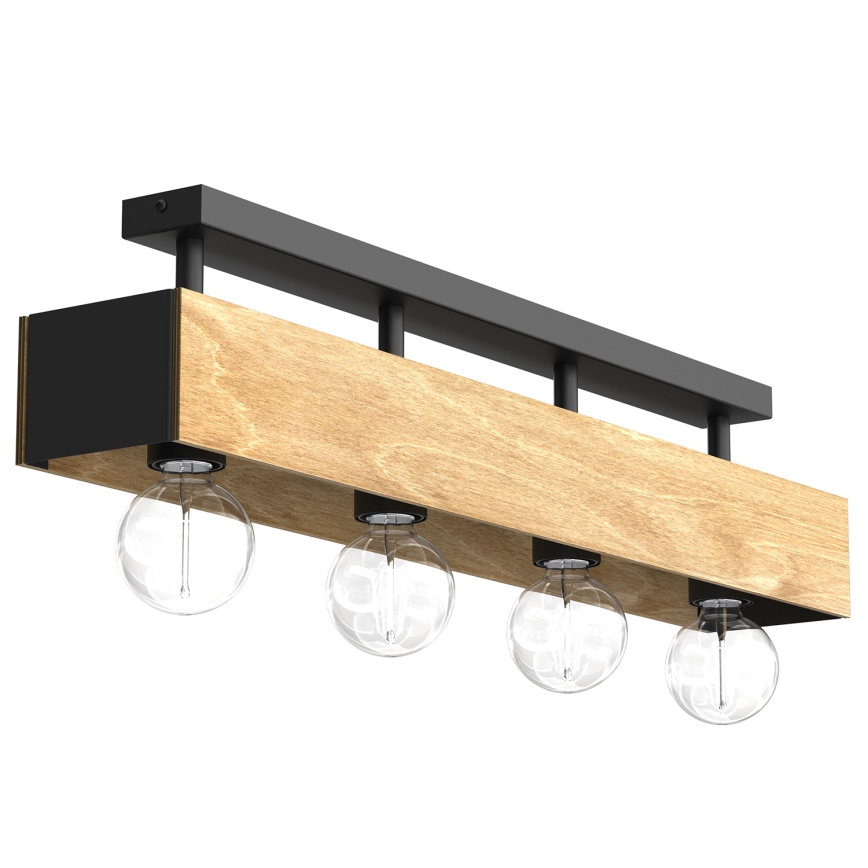 Lámpara de techo MILUZA 4xE27/15W/230V