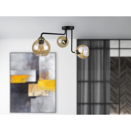 Lámpara de techo MONDE GOLD 3xE27/60W/230V