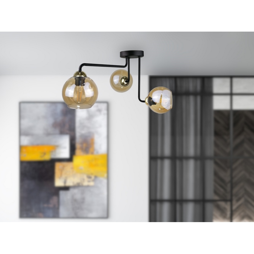 Lámpara de techo MONDE GOLD 3xE27/60W/230V