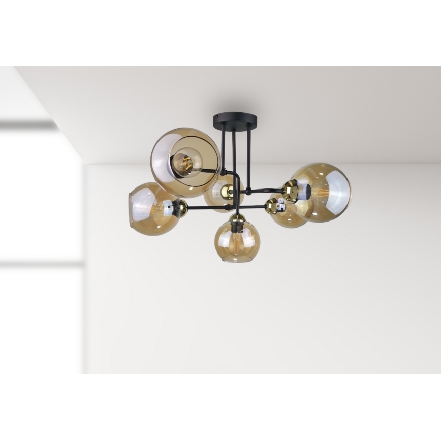 Lámpara de techo MONDE GOLD 6xE27/60W/230V