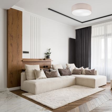 Lámpara de techo MONTE 2xE27/60W/230V beige