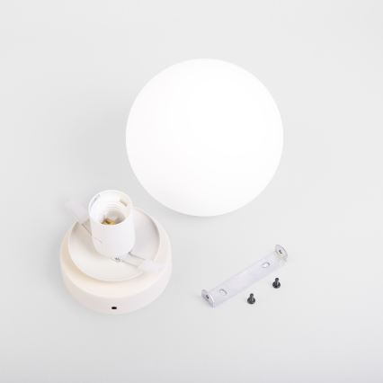 Lámpara de techo MOONLIGHT 1xE27/15W/230V, Ø 16 cm, color crema