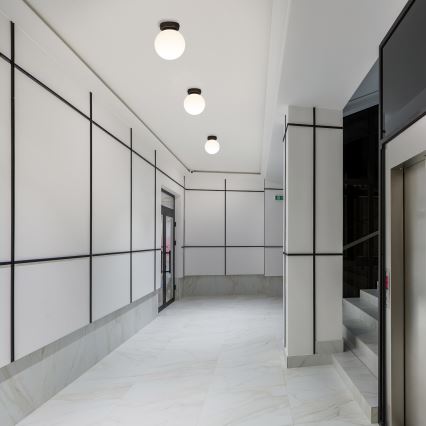 Lámpara de techo MOONLIGHT 1xE27/15W/230V Ø 16 cm negra