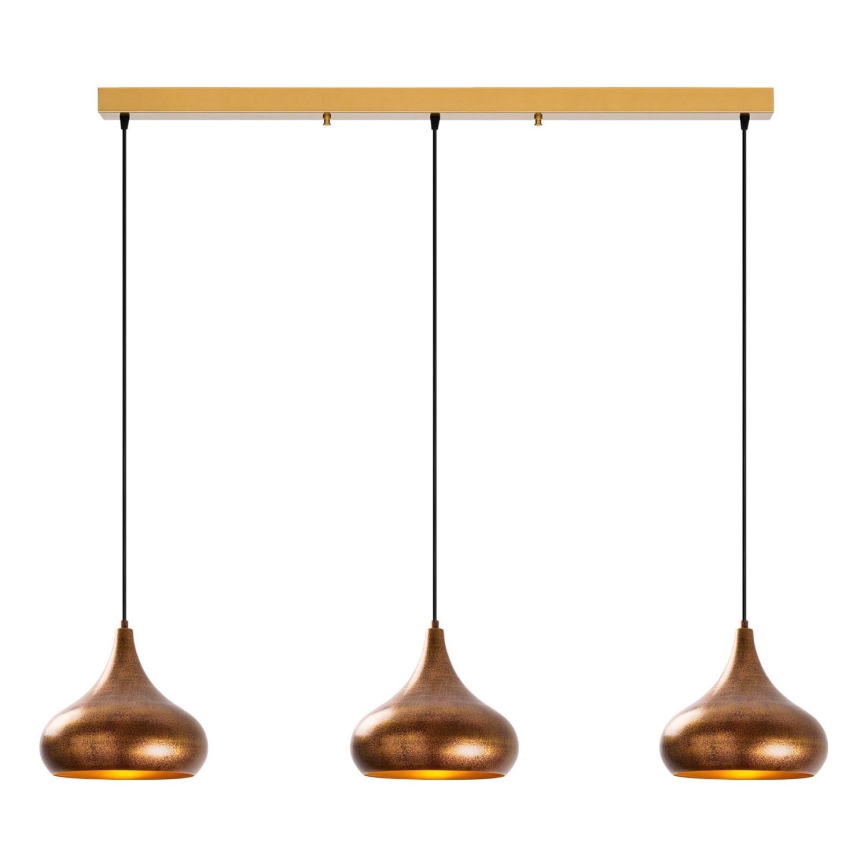 Lámpara de techo MUBA 3xE27/40W/230V, cobre