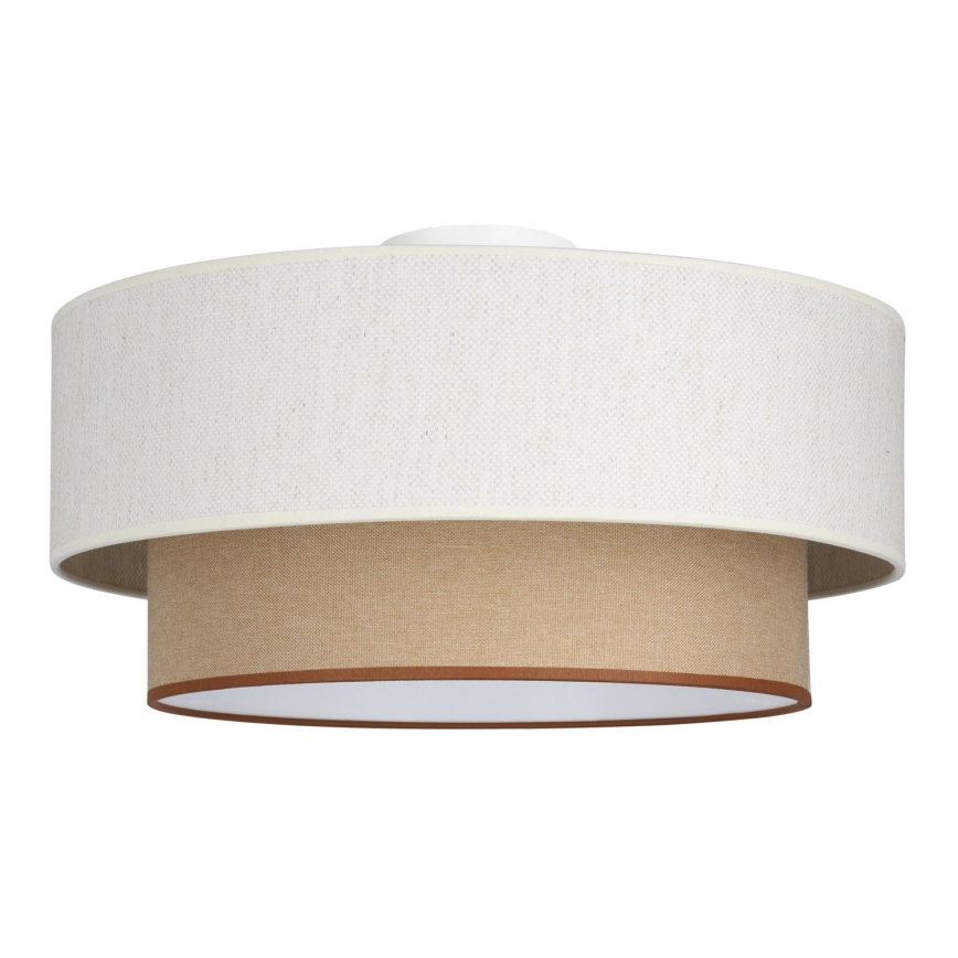 Lámpara de techo NATIA 1xE27/60W/230V blanco/marrón