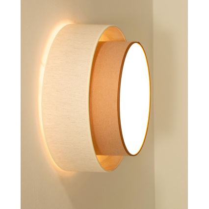 Lámpara de techo NATIA 1xE27/60W/230V blanco/marrón