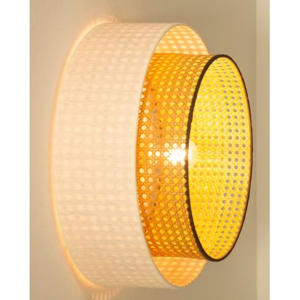 Lámpara de techo NATIA 1xE27/60W/230V blanco/marrón