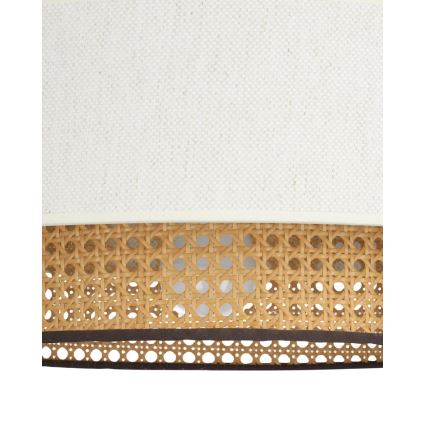 Lámpara de techo NATIA 1xE27/60W/230V Ø 45 cm blanco/marrón