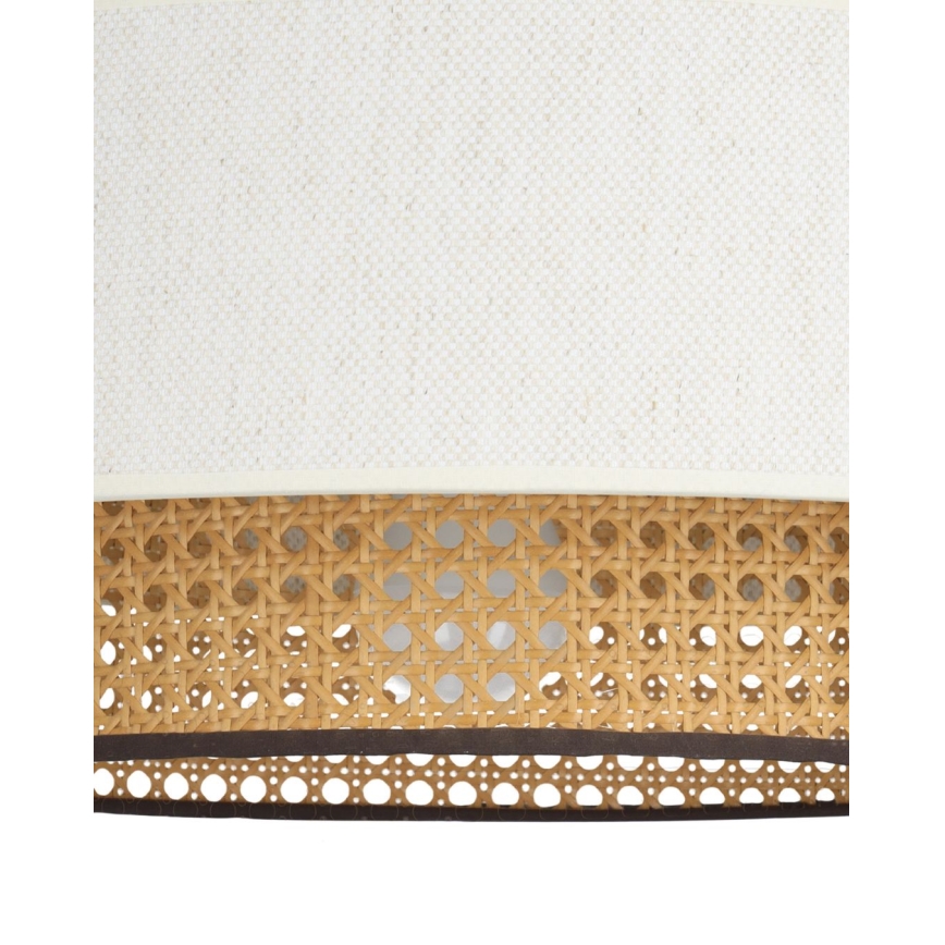 Lámpara de techo NATIA 1xE27/60W/230V Ø 45 cm blanco/marrón