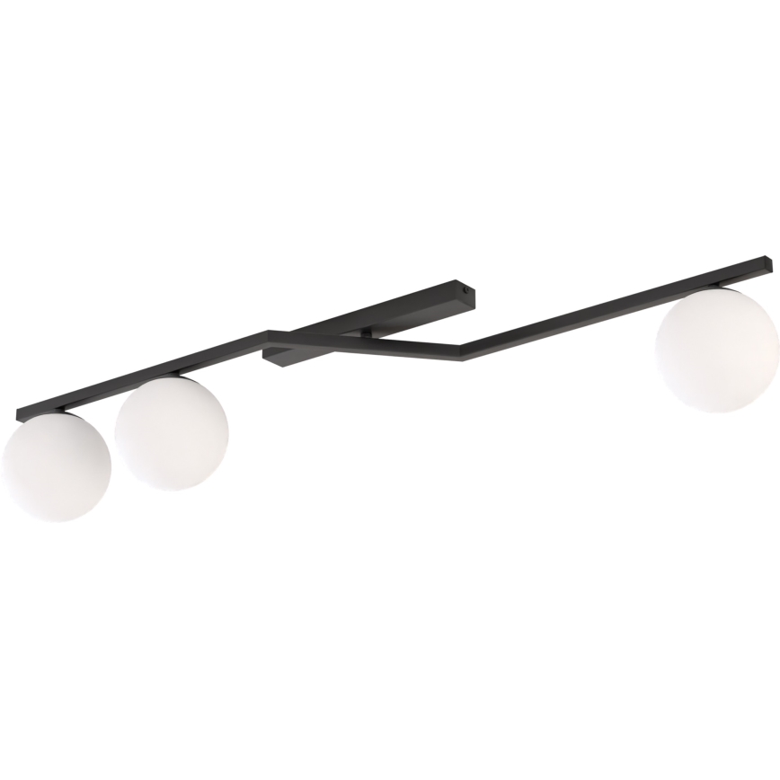 Lámpara de techo NATON 3xE14/10W/230V negro/blanco