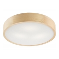 Lámpara de techo NATURAL 3xE27/60W/230V Ø 47 cm pino