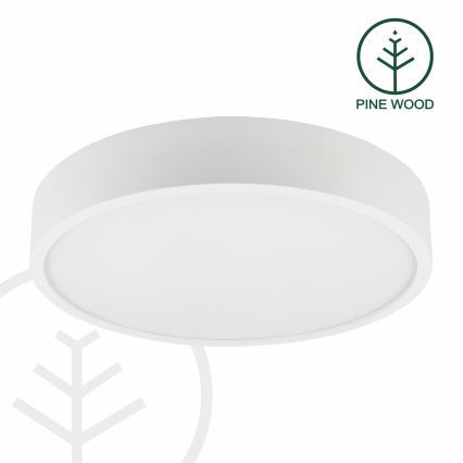 Lámpara de techo NATURAL 5xE27/15W/230V Ø 47,5 cm pino/blanco