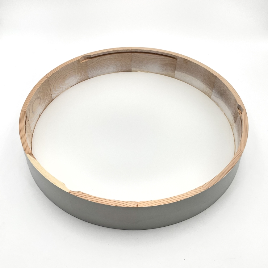 Lámpara de techo NATURAL 5xE27/15W/230V Ø 47,5 cm pino/blanco