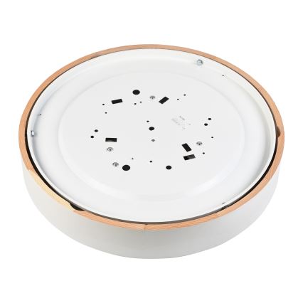 Lámpara de techo NATURAL 5xE27/15W/230V Ø 47,5 cm pino/blanco