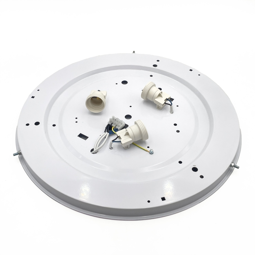 Lámpara de techo NATURAL 5xE27/15W/230V Ø 47,5 cm pino/blanco