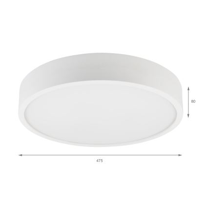 Lámpara de techo NATURAL 5xE27/15W/230V Ø 47,5 cm pino/blanco