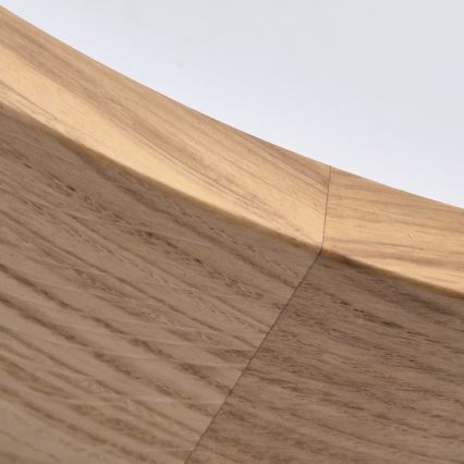 Lámpara de techo para baño OAK 2xE27/15W/230V IP54 roble Ø 27 cm