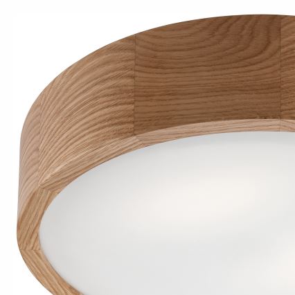 Lámpara de techo OAK 2xE27/60W/230V roble ? 37,5 cm