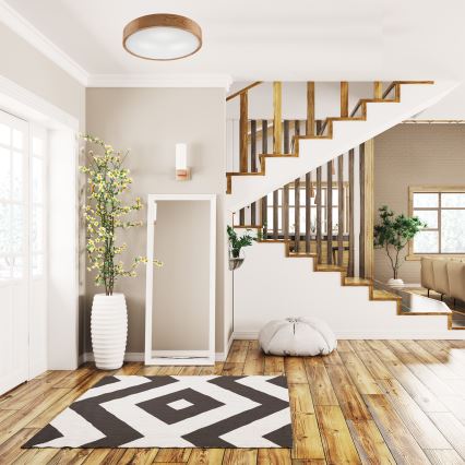 Lámpara de techo OAK 3xE27/60W/230V roble ? 47,5 cm