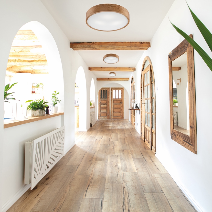 Lámpara de techo OAK 3xE27/60W/230V roble ? 47,5 cm