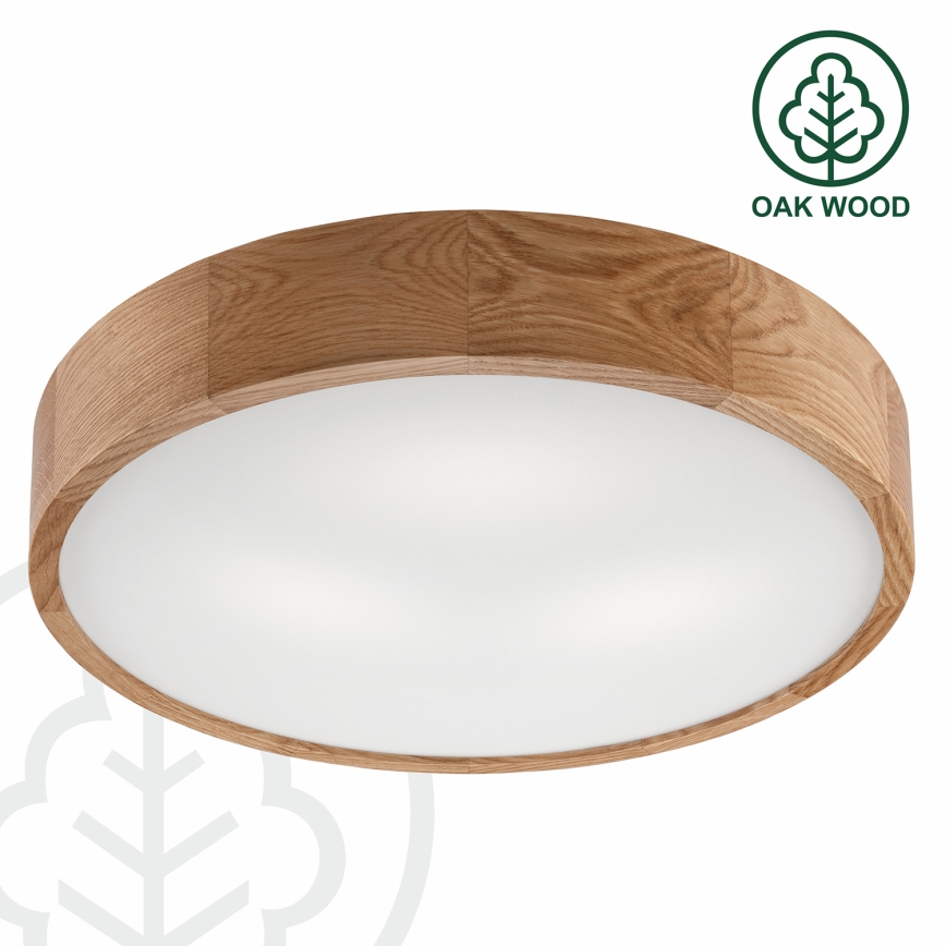 Lámpara de techo OAK 3xE27/60W/230V roble Ø 47,5 cm