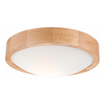 Lámpara de techo OAK SLIM 1xE27/60W/230V roble ? 27 cm