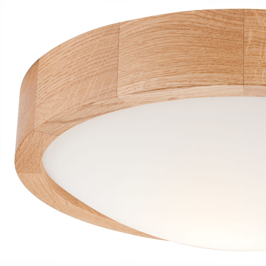 Lámpara de techo OAK SLIM 1xE27/60W/230V roble ? 27 cm