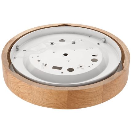 Lámpara de techo OAK SLIM 1xE27/60W/230V roble ? 27 cm
