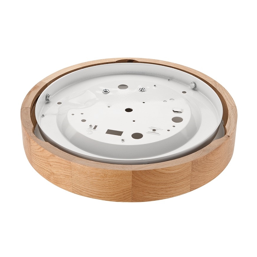 Lámpara de techo OAK SLIM 1xE27/60W/230V roble ? 27 cm