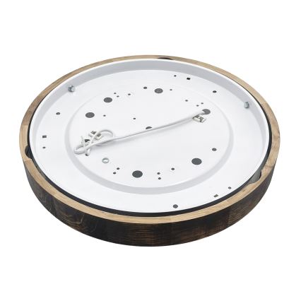 Lámpara de techo OAK SLIM 2xE27/15W/230V Ø 37 cm roble/marrón oscuro
