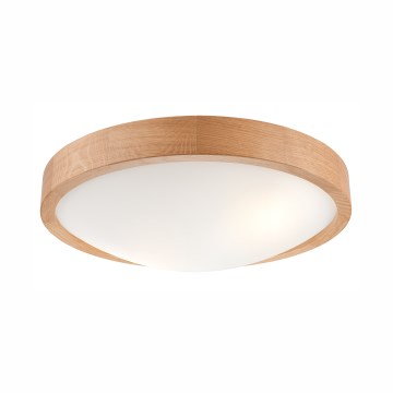 Lámpara de techo OAK SLIM 2xE27/60W/230V roble ? 37 cm