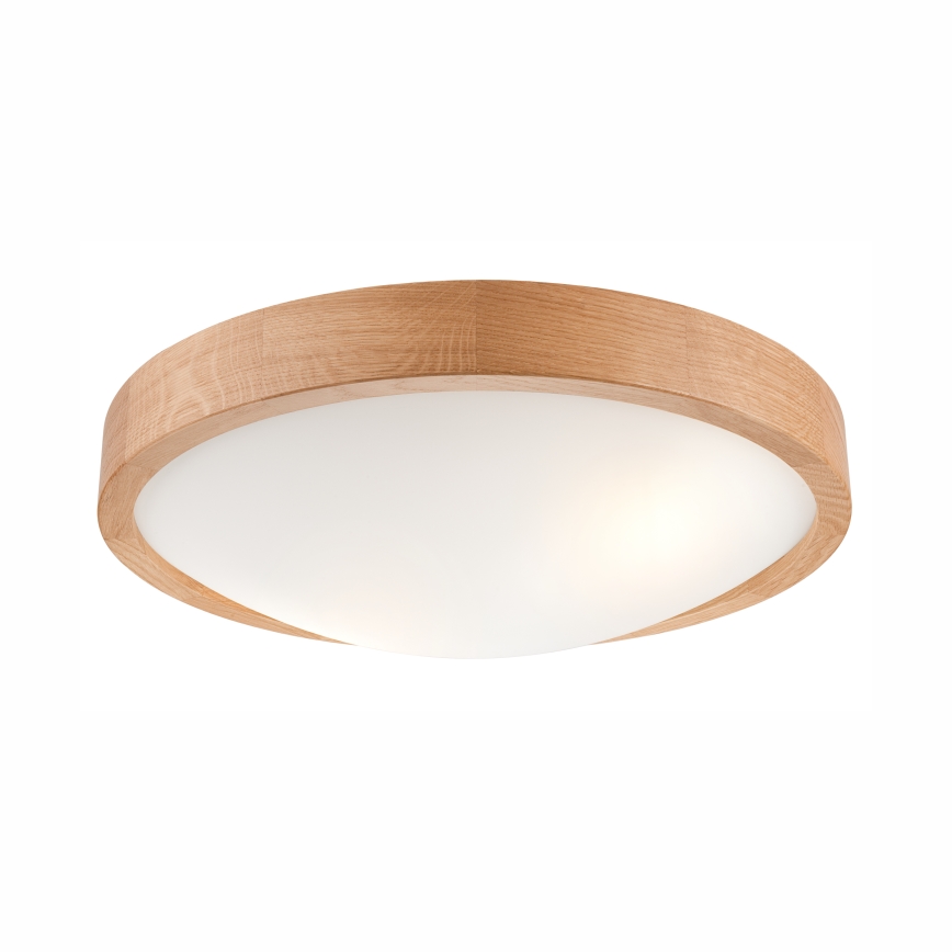 Lámpara de techo OAK SLIM 2xE27/60W/230V roble ? 37 cm