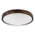 Lámpara de techo OAK SLIM 3xE27/15W/230V diámetro 47 cm roble/marrón oscuro