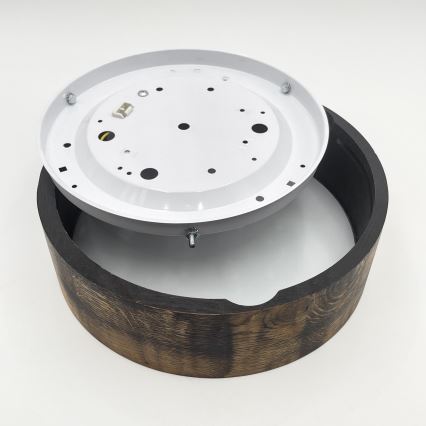 Lámpara de techo OAK SMOKY 1xE27/15W/230V Ø 27,5 cm roble/marrón oscuro
