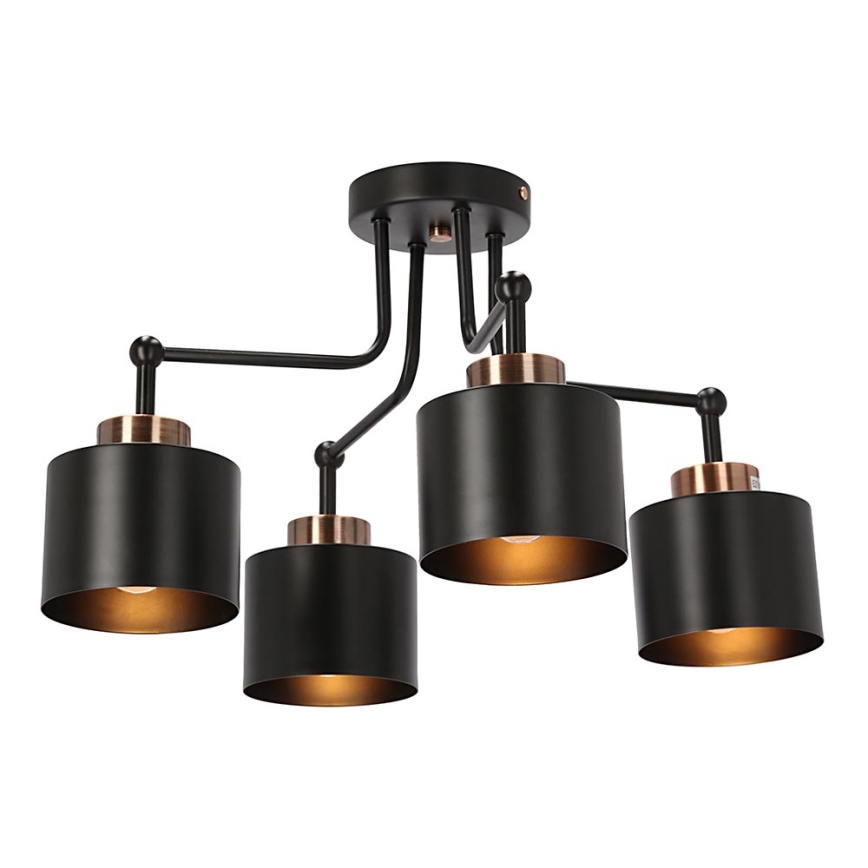 Lámpara de techo OLENA 4xE27/60W/230V negro