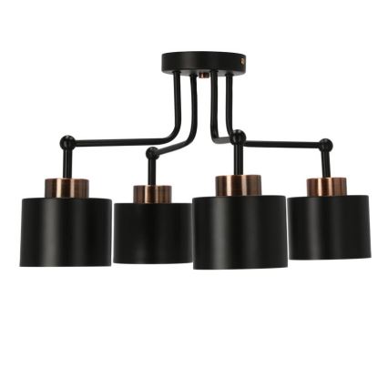 Lámpara de techo OLENA 4xE27/60W/230V negro