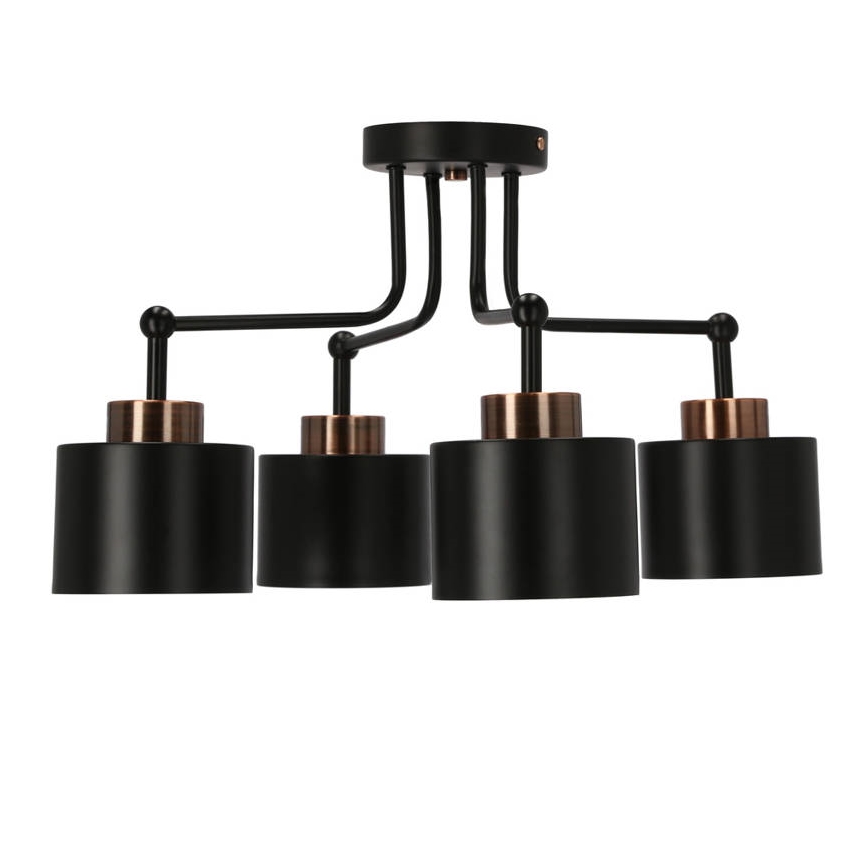 Lámpara de techo OLENA 4xE27/60W/230V negro