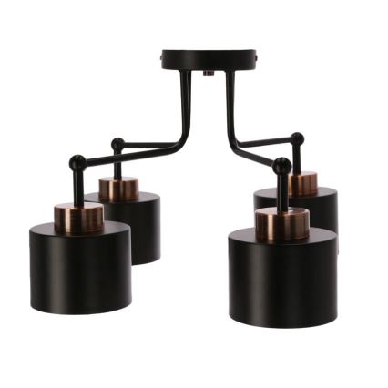 Lámpara de techo OLENA 4xE27/60W/230V negro