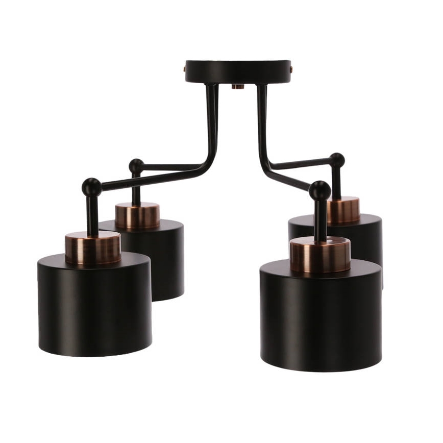 Lámpara de techo OLENA 4xE27/60W/230V negro