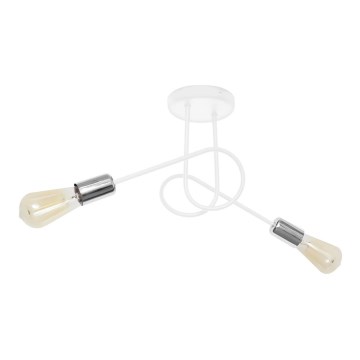 Lámpara de techo OXFORD 2xE27/15W/230V blanco