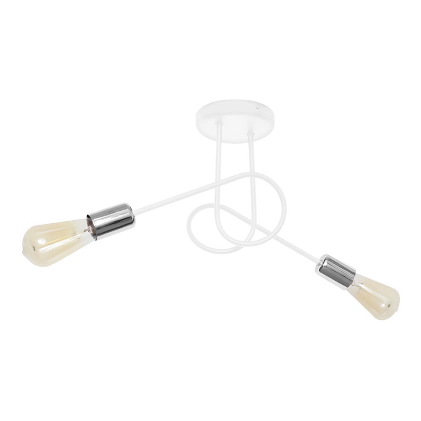 Lámpara de techo OXFORD 2xE27/15W/230V blanco