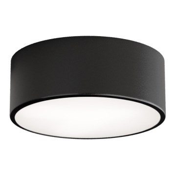 Lámpara de techo para baño con sensor CLEO 1xE27/24W/230V, diámetro 20 cm, IP54, negra