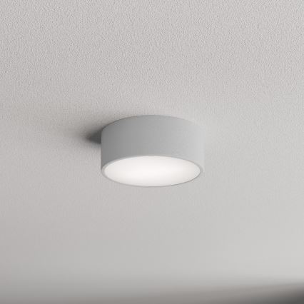Lámpara de techo para baño con sensor CLEO 1xE27/24W/230V Ø 20 cm IP54 gris