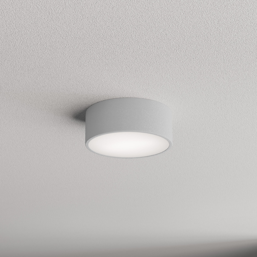 Lámpara de techo para baño con sensor CLEO 1xE27/24W/230V Ø 20 cm IP54 gris