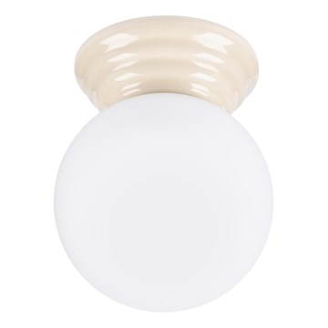 Lámpara de techo para baño ZORI 1xG9/8W/230V Ø 12 cm IP44 beige