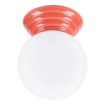 Lámpara de techo para baño ZORI 1xG9/8W/230V Ø 12 cm IP44 rosa