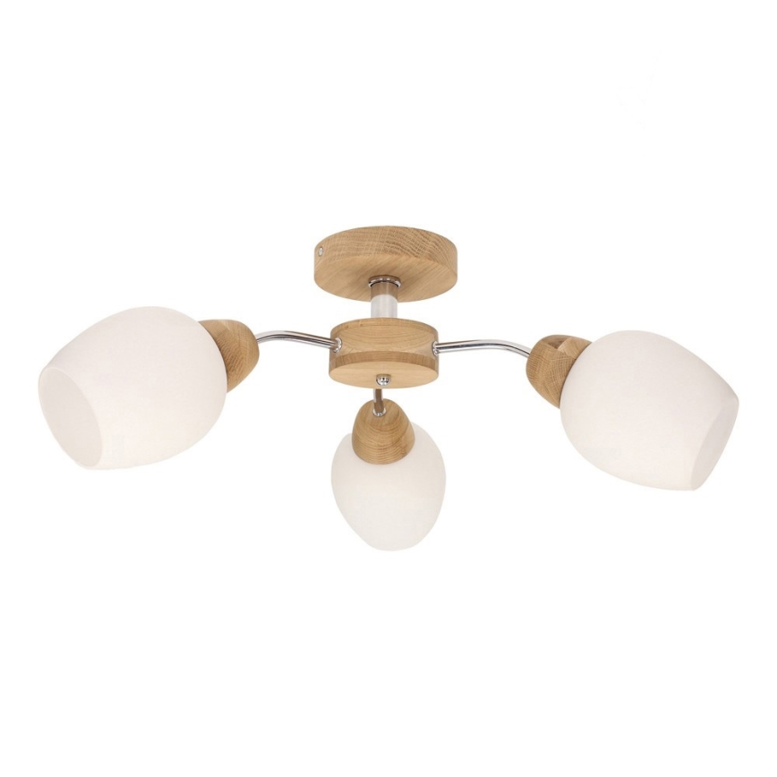 Lámpara de techo PARMA 3xE27/40W/230V roble