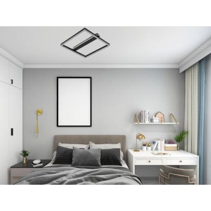 Lámpara de techo regulable LED/60W/230V 3000-6500K + mando a distancia
