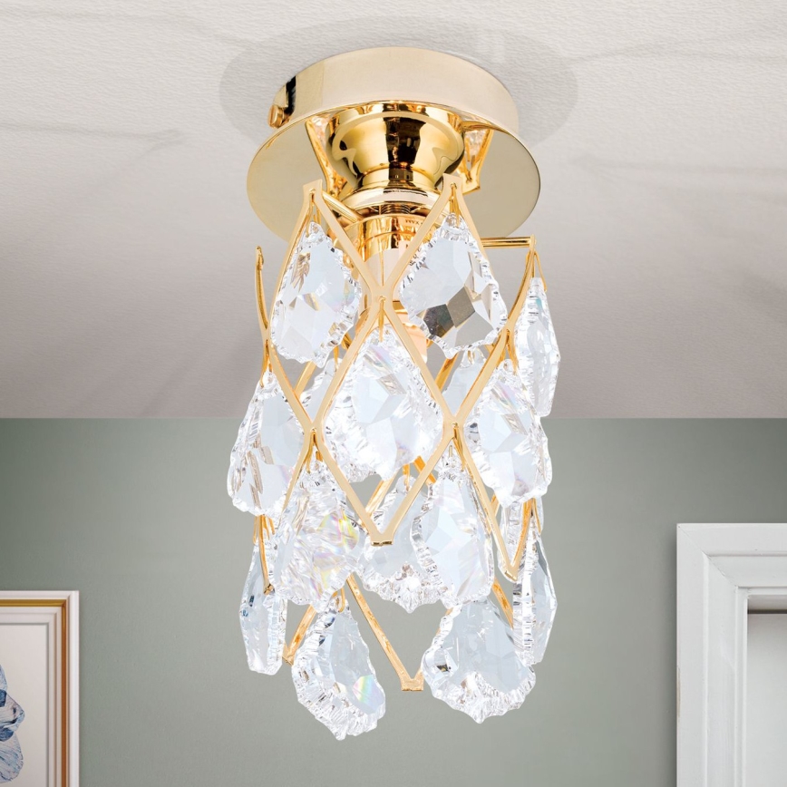 Lámpara de techo RITA 1xG9/40W/230V diámetro 9 cm dorada