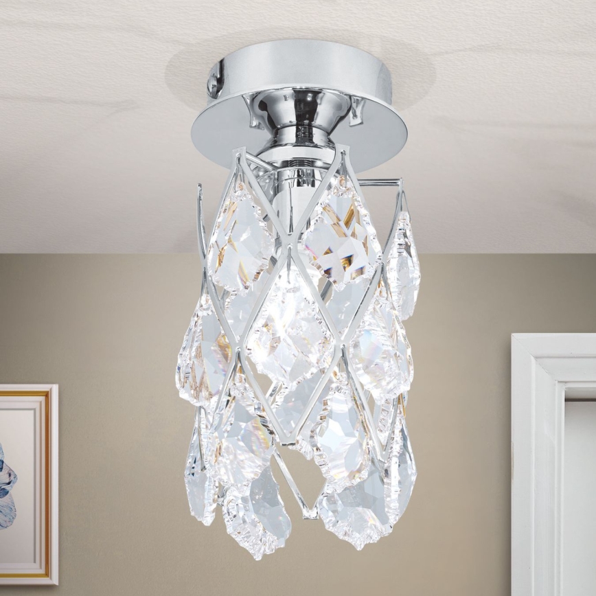 Lámpara de techo RITA 1xG9/40W/230V Ø 9 cm cromo brillante